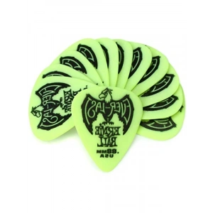 0.88mm Kalınlığında Yeşil Gitar Penası - 12li Paket
