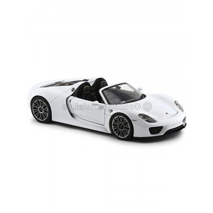 1:18 Ölçekli Gri Metalik Porsche 918 Spyder Cabriolet Araç Modeli