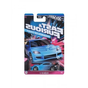 1:64 Ölçekli Siyah ve Mavi Mazda RX-8 Model Araba