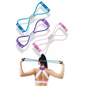 1 Adet Pilates Egzersiz Bandı, Direnç Lastiği ile Spor