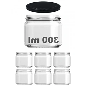 10-1000 ml Kapasiteye Sahip Cam Kavanoz Seti - 6 Adet