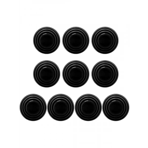 10 Adet Araç Kapı Ses Önleyici ve Darbe Emici Pad Universal Araba Kapısı Darbeye Dayanıklı Silikon Kalıp Ped Darbe Emici Conta, Araç Kapı Darbe Ve Ses Emici Kapı Kaput Bagaj Çarpma Önleyici Ped Siyah