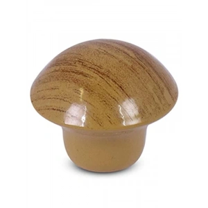 10 Adet Kayın Mantar Düğme Kulp - Çekmece ve Dolap Kapakları için