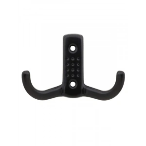 10 Adet Mat Siyah Metal Duvar Elbise Askısı