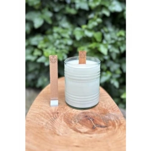 10 Adet Yapışkanlı Ahşap Mum Fitili, Balık Burcu Deseni