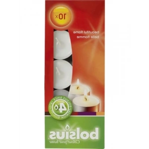 10 Adet Yumuşak Ateşli, Dumansız Tealight Mum