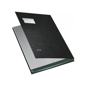 10 Bölmeli Su Geçirmez İmza Dosyası, Siyah