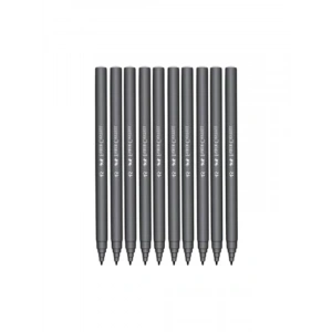 10lu İğne Uçlu Keçeli Kalem Seti, Siyah