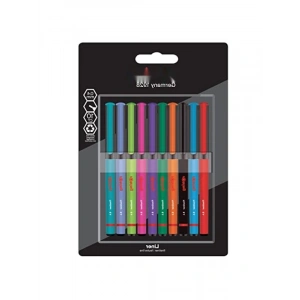 10lu İnce Keçe Uçlu Kalem Seti - 0.4 mm, Su Bazlı Mürekkep