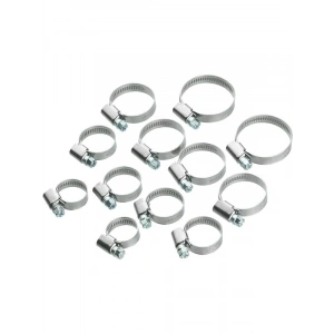 10lu Paslanmaz Çelik Hortum Kelepçesi Seti - Farklı Ölçüler