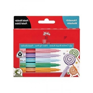 10lu Pastel Renk Keçeli Kalem Seti