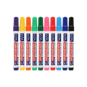 10lu Set Doldurulabilir Beyaz Tahta Kalemi, Yüksek Kalite