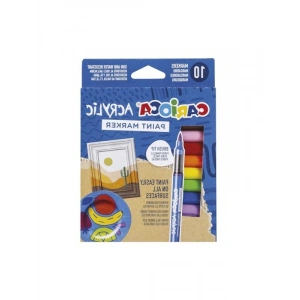 10lu Su Bazlı Akrilik Fırça Uçlu Boya Seti