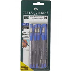 10lu Tükenmez Kalem Seti, 5 Siyah & 5 Mavi