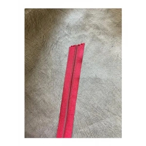 10 Metre Uzunlu Kırmızı Fermuar, 20 Başlık ile Birlikte