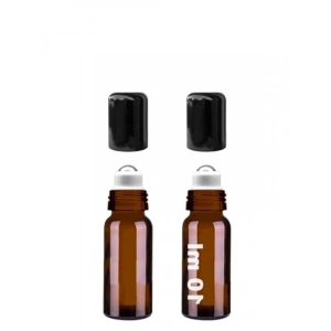 10 ml Çelik Roll On Şişesi, Sızdırmaz Kapaklı 2 Adet