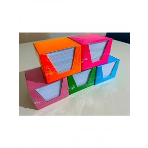 10 Paket Küp Not Kağıdı, 8x8 cm Boyutunda, 1 Hamur Kalite