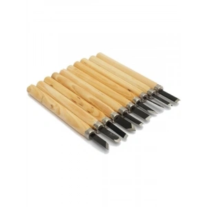 10 Parça Ahşap Saplı Oyma Seti, Profesyonel El Aletleri