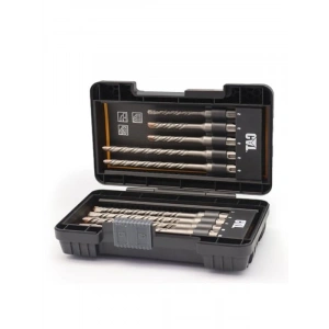 10 Parça Beton Matkap Uç Seti, Tungsten Karbür ile Uzun Ömürlü Kullanım