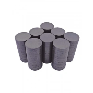 100 Adet Ferrit Mıknatıs - Güçlü Kömür Mıknatıs d15x3 mm