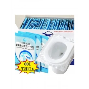 100 Adet Tek Kullanımlık Klozet Örtüsü - Hijyenik ve Pratik