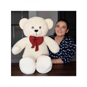 100 cm Boyunda Sevimli Peluş Ayı, Papyonlu Tasarımı ile Sarılmalık Büyük Oyuncak