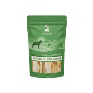 %100 Doğal Kurutulmuş Dana Kelle Derisi Çiğnemelik, 100 gr