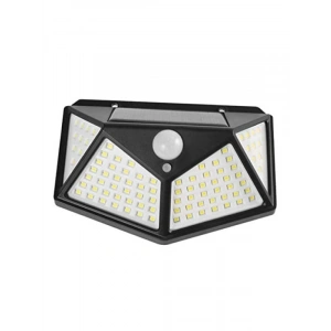 100 LED PIR Hareket Sensörlü Solar Dış Duvar Lambası (IP65)