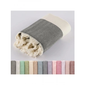 100% Organik Pamuklu Plaj Havlusu, Hızlı Kuruma ve Kum Tutmaz