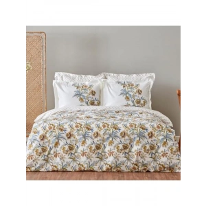 %100 Pamuk Çift Kişilik Nevresim Takımı - Sarı