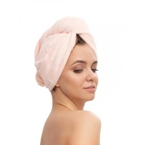 %100 Pamuk Pudra Havlu Bone - Saç Kurutma ve Duş İçin İdeal