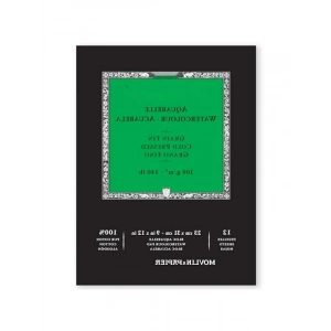 %100 Pamuk Suluboya Defteri - 23 x 31 cm, 12 Sayfa, 300 gr