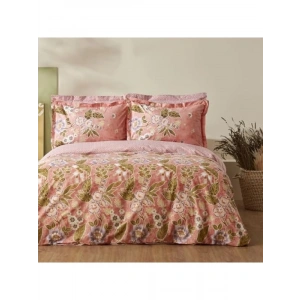 %100 Pamuk Tek Kişilik Nevresim Takımı - Pembe