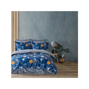 %100 Pamuklu Çift Kişilik Nevresim Takımı - Mavi Renk