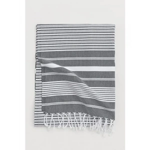 %100 Pamuklu Hızlı Kuruyan Plaj Havlusu - Gri - 100x80 cm