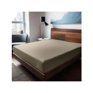 %100 Pamuklu Ranforce Tek Kişilik Çarşaf - Bej