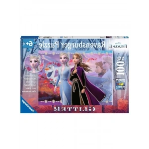 100 Parça Frozen 2 Temalı Puzzle, Eğlenceli Yapboz