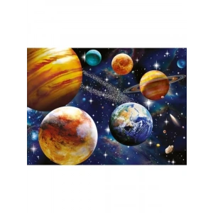 100 Parça Renkli Uzay Temalı Puzzle