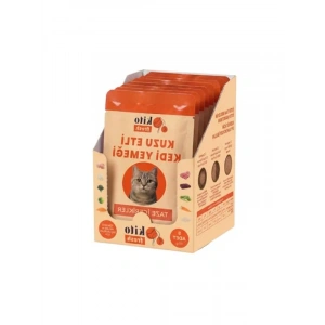 %100 Taze Kuzu Etli Kedi Yemeği, 80 g x 8 Adet