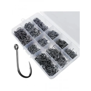 1000 Adet Paslanmaz Karbon Çelik Halkalı Olta Seti, 3-12 Numara