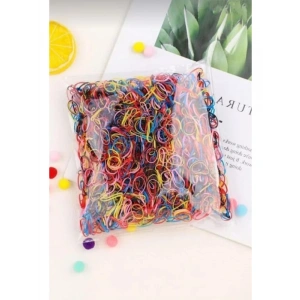 1000 Adet Renkli Saç Örgü Lastiği Seti