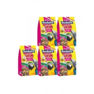 1000 gramlık 5 adet papağan yemi, sağlıklı beslenme için