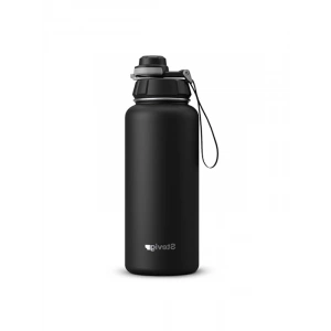 1000 ml Sızdırmaz Çelik Termos, Siyah Renk Seçeneğiyle