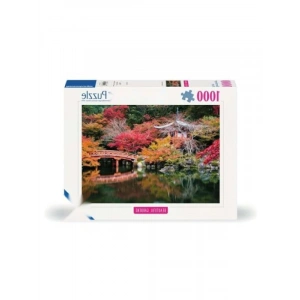 1000 Parça Ağaç Evler Puzzle - Canlı Renkler