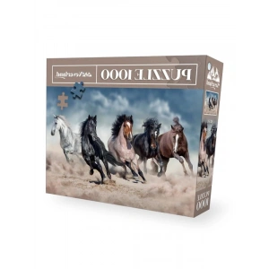 1000 Parça At Temalı Puzzle - Zeka Geliştirici Oyun