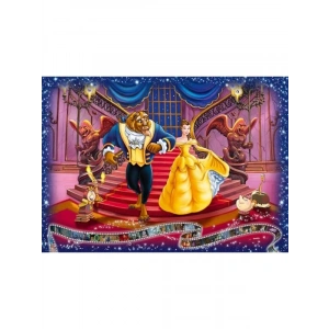 1000 Parça Disney Güzel ve Çirkin Temalı Puzzle, Eğlenceli Zihin Egzersizi