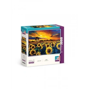 1000 Parça Güneş Hasatı Temalı Puzzle, Eğlenceli Zihin Geliştirme