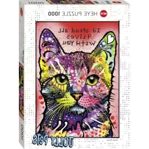 1000 Parça Modern Sanat ve Hayvan Temalı Puzzle