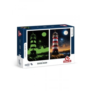 1000 Parça Neon Yıldız Kapısı Puzzle - Gece Parlayan Tasarım