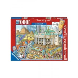 1000 Parça Renkli Rio Manzarası Puzzle, Eğlenceli Aktivite